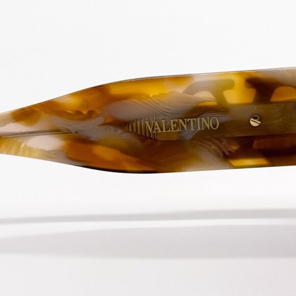 NEW VALENTINO SUNGLASSES VLS-178D HAVANA ORANGE/BROWN OVAL WOMEN EYEWEAR - Picture 6 of 7